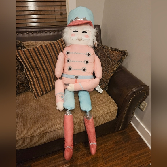 Isaac Mizrahi 5ft Nutcracker Toy Soldier pillow - Picture 1 of 5